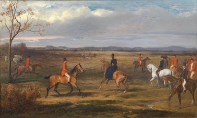 Emperor Franz Joseph I and Empress Elisabeth with Hunting Party / Court Hunt in Hungary by Wilhelm Richter